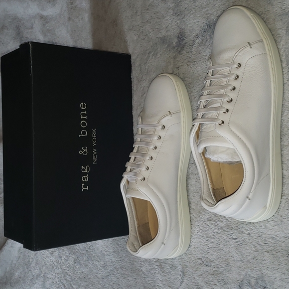 Rag & Bone Kent White Leather Lace Up 9 nwt - Picture 4 of 10